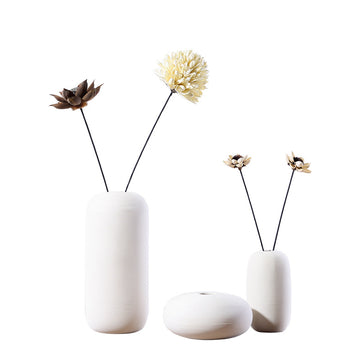 Ceramic Vase Three-Piece Home Furnishings Ins Wind Crafts Dried Flowers | Trend Tech Depot