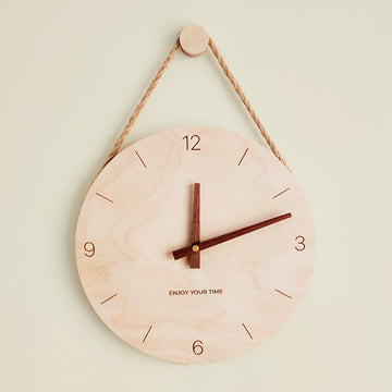 Wooden Sling Creative Wall Clock Nordic Japanese Style Hot-Selling Clocks |Trend Tech Depot