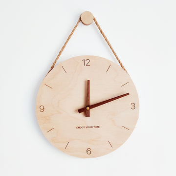 Wooden Sling Creative Wall Clock Nordic Japanese Style Hot-Selling Clocks |Trend Tech Depot