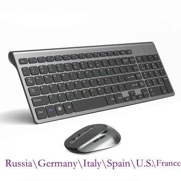 Layout – Kabellose Tastatur- und Mauskombination, geräuschlos, Computer Windows. |Trend Tech Depot