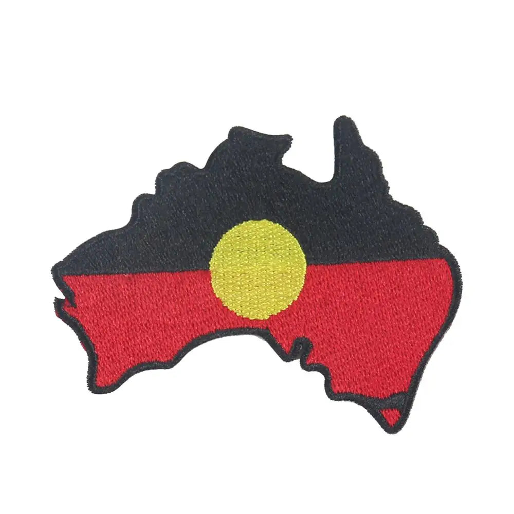 Australische kaart Aboriginal vlag kleding T-shirt DIY ambachten decor (2 stuks) |Trend Tech Depot