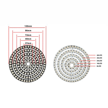 Digitales, flexibles, einzeln adressierbares LED-Panellicht DC5V Ws2812B |Trend Tech Depot