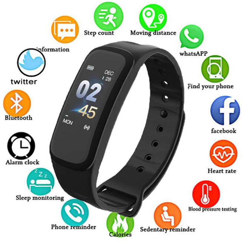 Smart Bracelet Sport Bluetooth Measuring Blood Pressure Information |Trend Tech Depot - Trend Tech Depot