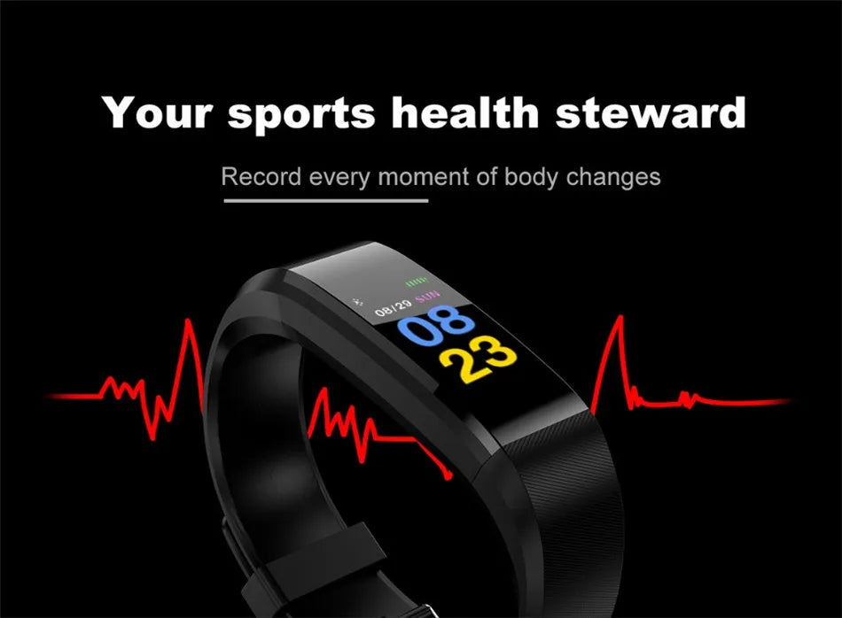 Smart Digital Watch Pedometer Heart Rate Sports Foreign Bluetooth |Trend Tech Depot - Trend Tech Depot