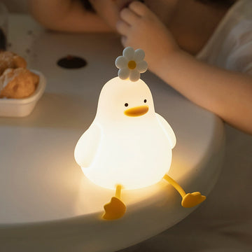 Duck Flower Lamp  Flower Duck Sleeping Night Light Beat Sensor Bracket |Trend Tech Depot