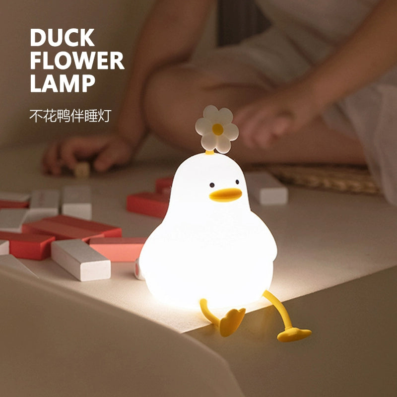 Duck Flower Lamp  Flower Duck Sleeping Night Light Beat Sensor Bracket |Trend Tech Depot