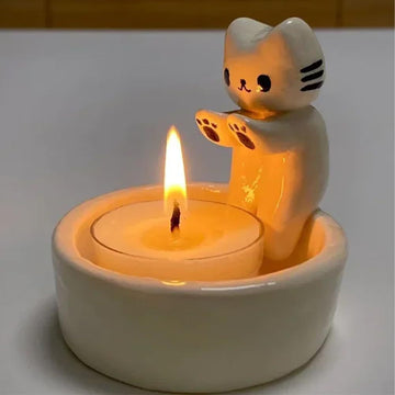 Cartoon Kitten Candle Holder Cartoon Kitten Candle Holder | Trend Tech Depot