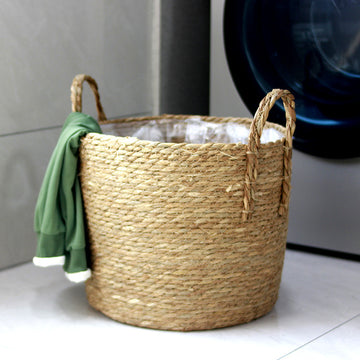 Basket Cattail Grass Rope Weaving Storage Basket Sundries Storage |Trend Tech Depot