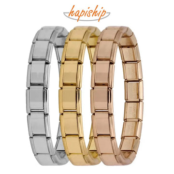 New Stainless Steel Elastic Itanlian Jewelry Bracelet For Women 9Mm Width |Trend Tech Depot