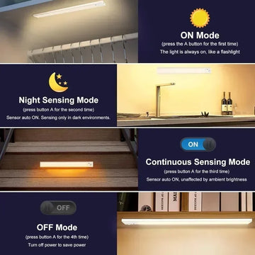 Wireless Rechargeable Kitchen Cabinet Night Light Closet Table Lamp Room Decor | Trend Tech Depot