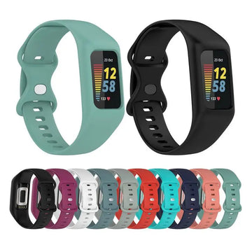 Silicone Strap for Fitbit Charge 5 Band Wristband Soft One Piece Sport for Fitbit Charge 4 3 | Trend Tech Depot