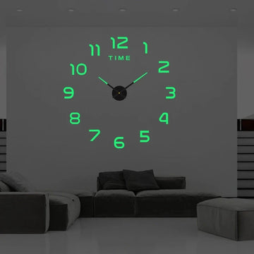 Wall Clock Home Modern Design Clocks Acrylic Mirror Stickers Living Room |Trend Tech Depot