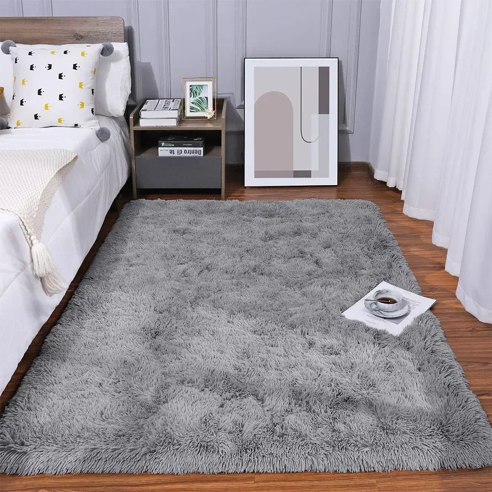 Feet Fluffy Area Non-Slip Shaggy Carpet For Living Room And Bedroom 4 X 5.3 |Trend Tech Depot