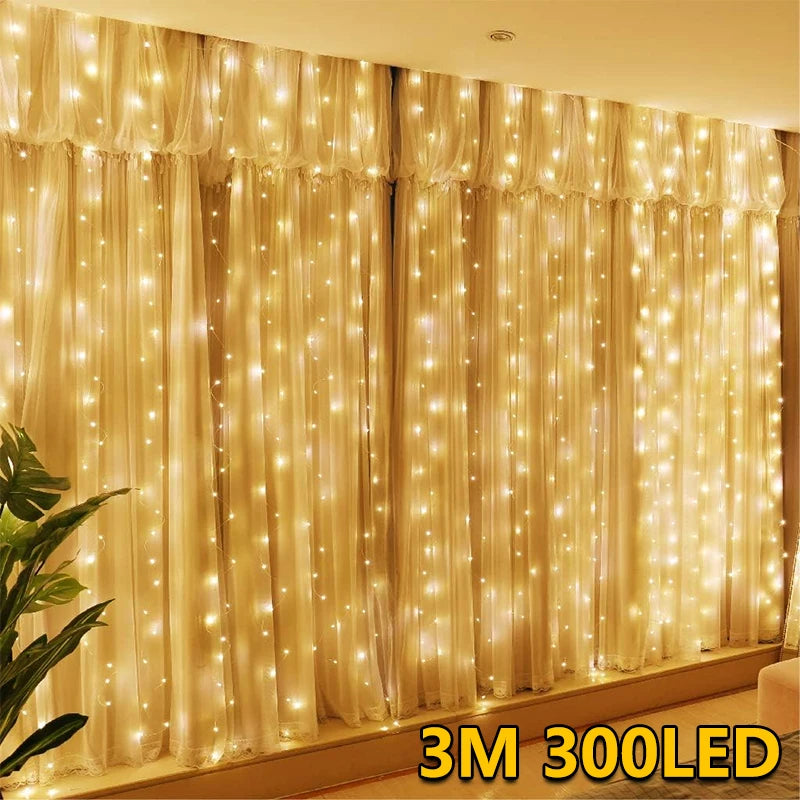 Led Lights String Fairy Decoration USB Holiday Curtain Home Garden |Trend Tech Depot