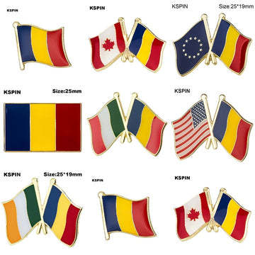 Romania Flag Laple Pin Badge Brooch With Pride On Special Occasions Or Every Day |Trend Tech Depot