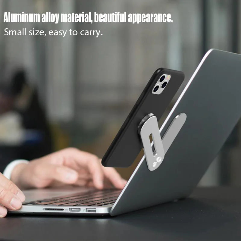 Aluminum Alloy Shrink Metal Laptop Mobile Phone Folding Two-In-One Stand |Trend Tech Depot