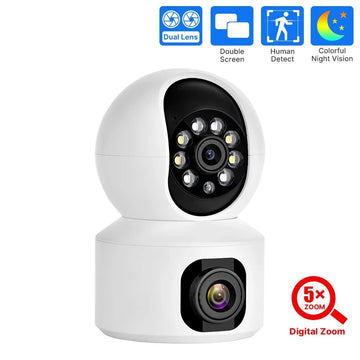 Dual Lens CCTV Wifi 360 Indoor Smart Camera For Home Security | Trend Tech Depot