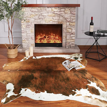 Cowhide Carpet Cow Print Rug American Style For Bedroom Living Room | Trend Tech Depot