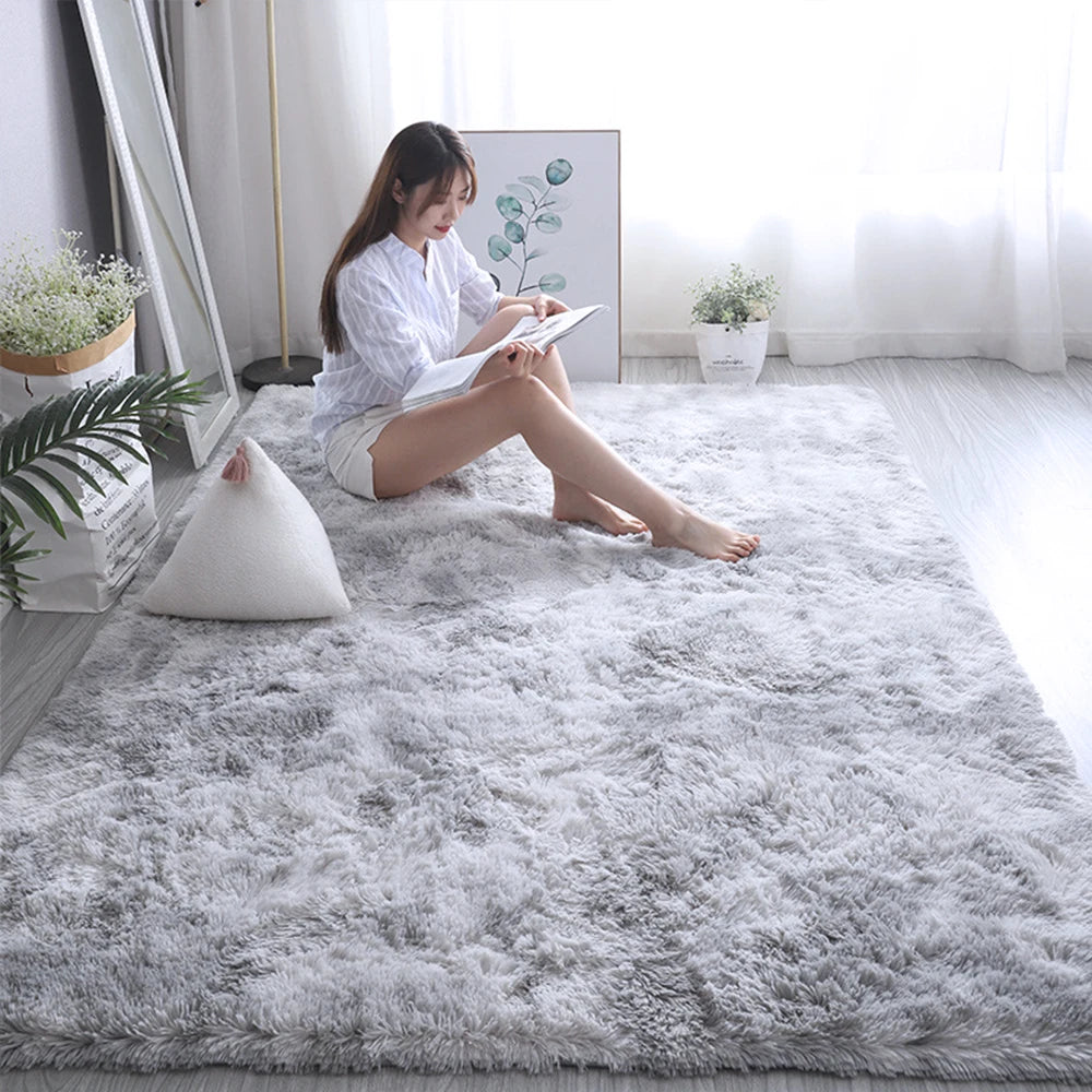 Plush Carpet Thick Bedroom Carpets Anti Slip Soft  Modern Living Room Long Hair |Trend Tech Depot