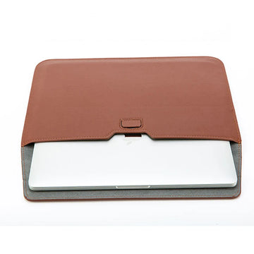 Leather Laptop Sleeve For Macbook Air 13 Case Pro Retina 11 15 Notebook Stand |Trend Tech Depot