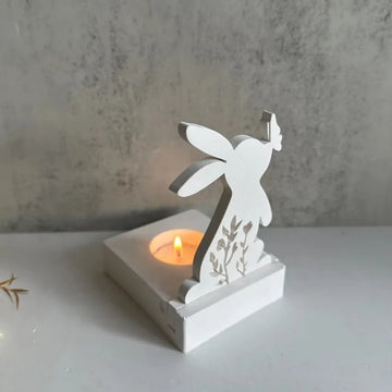 Easter Rabbit Candle Holder Silicone Mold Rabbit Kiss Butterfly Candlestick |Trend Tech Depot