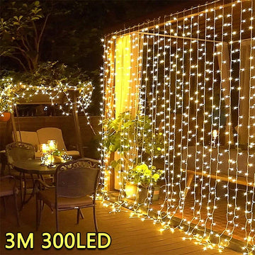 Led Curtain String Lights Fairy Decoration USB Holiday Home Garden |Trend Tech Depot