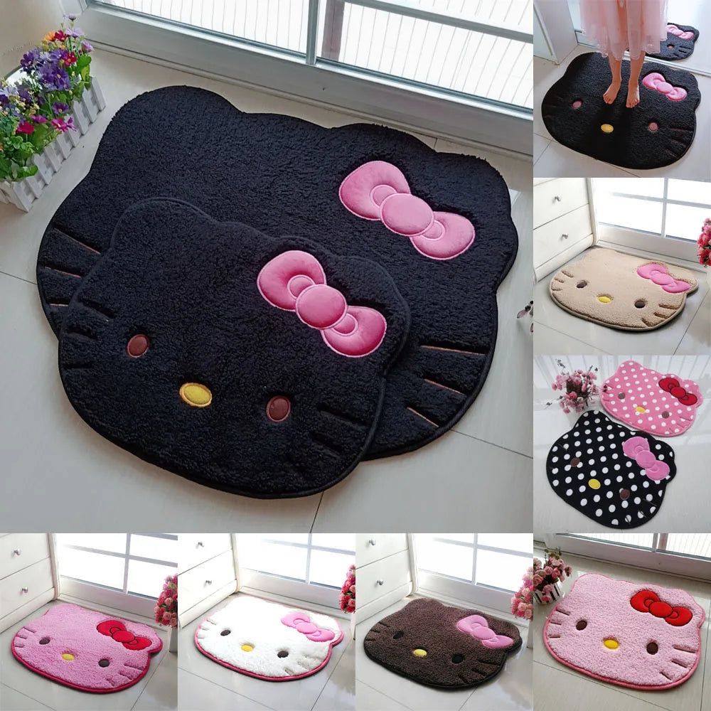 Cartoon Rug Anime Cat Plush Floor Mat Bathroom Non-Slip Carpet Car Cushion | Trend Tech Depot