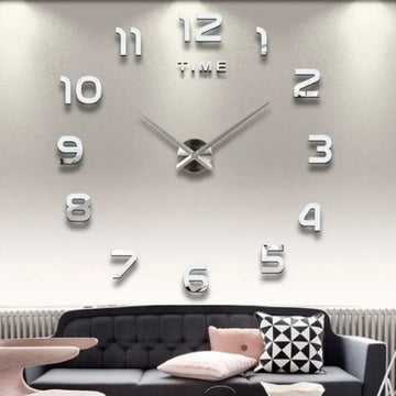 Wall Clock Home Modern Design Clocks Acrylic Mirror Stickers Living Room |Trend Tech Depot