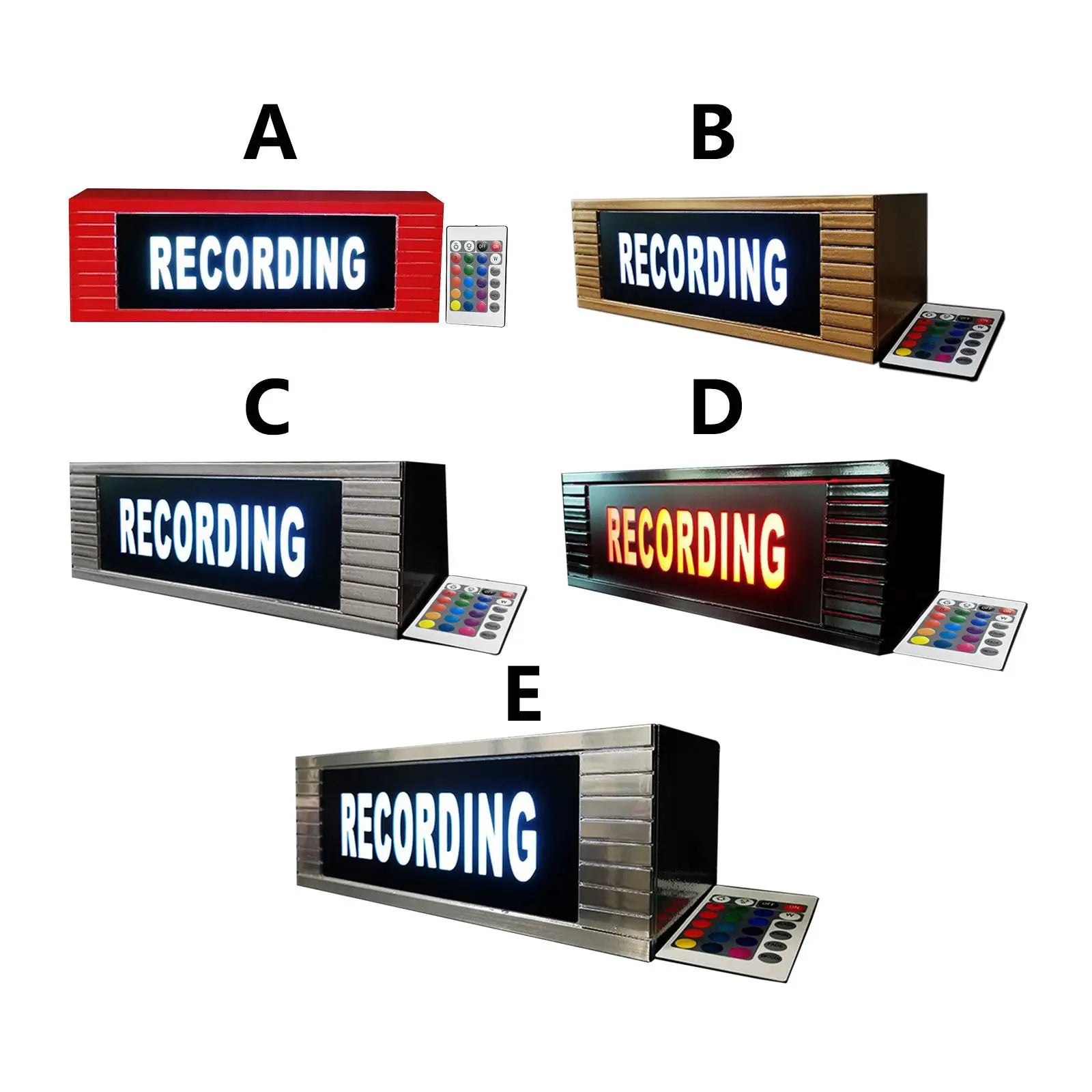 Recording Sign With Remote Led Illuminated For Home Decoration Music Banner |Trend Tech Depot