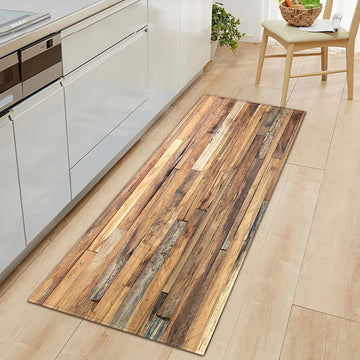 Modern Non-Slip Wood Grain Kitchen, Bedroom Entrance Door Mats For Floor Decoration |Trend Tech Depot