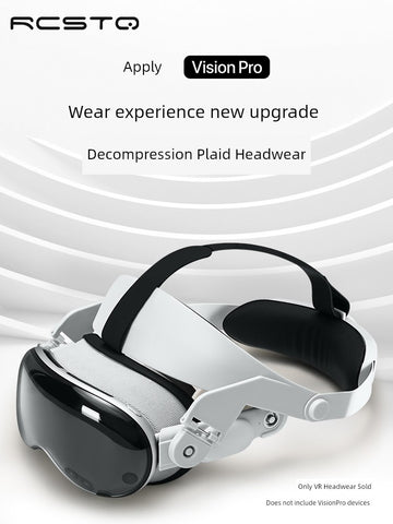 Apple Vision Pro Head Wear Decompression Plaid Accessories Ergonomic Design |Trend Tech Depot