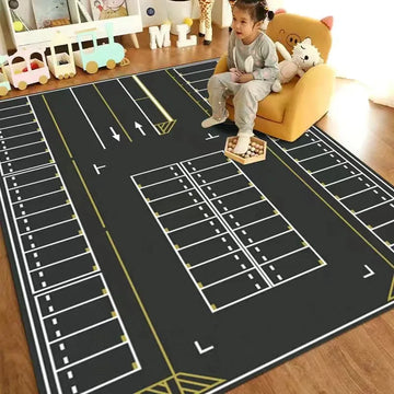 Wohnzimmer Kinder spielen Klettern Bodenmatte Moderne Straße langlebige Bodenmatte |Trend Tech Depot