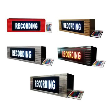 Recording Sign With Remote Led Illuminated For Home Decoration Music Banner |Trend Tech Depot