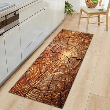 Modern Non-Slip Wood Grain Kitchen, Bedroom Entrance Door Mats For Floor Decoration |Trend Tech Depot