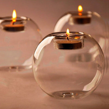 Classic Crystal Glass Candle Holder For Romantic Wedding Dinner and Bar Party | Trend Tech Depot